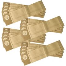 20x Staubbeutel kompatibel mit Lindhaus rx Hepa 450e, rx Hepa 500 Staubsauger - Pappe / Filterpapier, 38,5cm x 10cm braun - Vhbw
