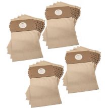 20x Vacuum Cleaner Bag compatible with Altic Turbo Automatic 1000 Vacuum Cleaner - Paper, 31.5 cm x 18 cm Brown - Vhbw
