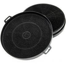 2x Activated carbon Filter compatible with Balay 3BD 791 np/ 01, 3BD 791 xp, 3BD 791 xp/ 01, 3BD 794 b, 3BD 794 b/ 01 - Vhbw