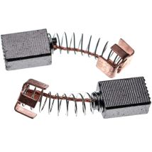 2x balai de charbon pour moteur électrique 5 x 8 x 11mm compatible avec Makita BO4553, BO4554, BO4561, BO4563, BO5010, BO5021, DP4700 outil - Vhbw