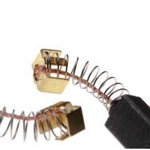 2x balai de charbon pour moteur électrique 5 x 8 x 12,3mm compatible avec Makita BO5020, BO5021, BO5021K, BO5041K, DP4700 1/2' outil électrique - Vhbw