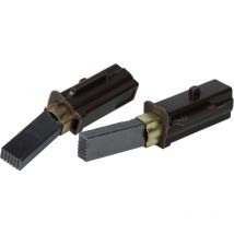 Vhbw - 2x balais charbon compatible avec vci CB3, CB2, CB2S aspiration centrale, noir