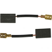 2x balais de charbon 16 x 10 x 5 mm compatible avec Milwaukee agv 13-125 qx, agv 1500-125 xc, agv 1500-180 xc meuleuse d'angle, ponceuse - Vhbw