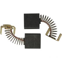 2x Balais de charbon 17 x 13 x 7mm remplacement pour Hitachi / Hikoki 326548 pour scie circulaire sur table - Vhbw