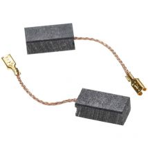 Vhbw - 2x Balais de charbon pour moteur 17 x 9 x 6,5mm compatible avec Hitachi cm 5SB, DH22PB, dh 22PB, DH24DV, dh 24DVA outil électrique