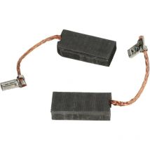 2x Balais de charbon pour moteur 27 x 13 x 6,3mm compatible avec Makita HM1101C, HM1111C, HM1203C, HM1213C, HM1214C outil électrique - Vhbw