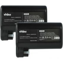 2x Batterie compatible avec Electrolux ERV5210IW, ERV5100TG, 900942300, ERV5100IW, 900942337 robot électroménager (2600mAh, 7,2V, Li-ion) - Vhbw