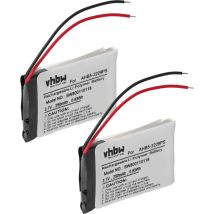 2x Batterie compatible avec Jabra Pro 923, 920, 935, 930, 900 casque audio, écouteurs sans fil (250mAh, 3,7V, Li-polymère) - Vhbw