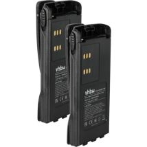 2x Batterie compatible avec Motorola GP580, GP540, GP340, GP360, GP640, GP380 radio talkie-walkie (1800mAh, 7,2V, NiMH) - avec clip de ceinture - Vhbw