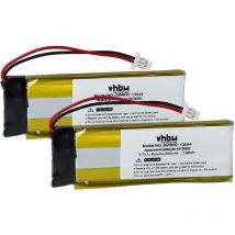 2x Batterie compatible avec Schuberth C3 gps, appareil de navigation (800mAh, 3,7V, Li-polymère) - Vhbw