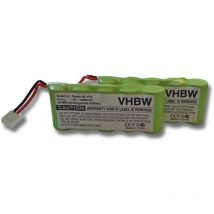 2x Batteries compatible avec Bosch Somfy, Bosch Roll-Lift, Bosch Rollfix outil électrique (3000 mAh, NiMH, 6 v) - Vhbw