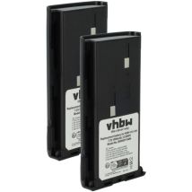 Vhbw - 2x Battery Replacement for Bidatong BD-15-L for Radio, Walkie-Talkie (1800 mAh, 7.4 v, Li-Ion)