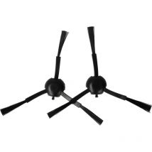 2x Brosse latérale compatible avec Xiaomi S20+ robot aspirateur - Lot de brosses, noir - Vhbw