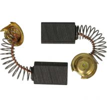 2x Carbon Brush 12.6 x 7.4 x 6 mm compatible with Hitachi / Hikoki DH25PB, DV12 power tool - Vhbw
