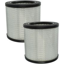 2x filtre à cartouche compatible avec jienuo aspirateur - Filtre plissé - Vhbw
