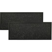 2x Filtre à charbon actif compatible avec Rowenta Intense Pure Air xl PU6010, PU6020, PU6015 purificateur d'air - Filtre à air noir - Vhbw