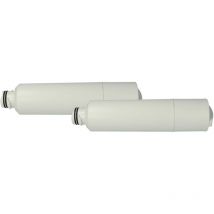 2x Filtre à eau cartouche compatible avec Samsung RF25HMEDBBC, RF25HMEDBSR, RF24-Series French Door réfrigérateur Side-by-side - Vhbw