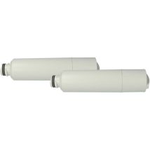 2x Filtre à eau cartouche compatible avec Samsung RFG297HDRS, RFG297HDWP, RFG298HDPN, RFG298HDRS, RFG298HDWP réfrigérateur Side-by-side - Vhbw