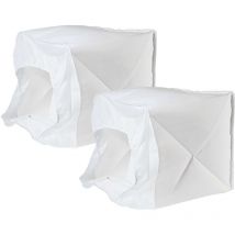 vhbw 2x Filtres à membrane compatible avec Kärcher NT 48/1, NT 351 Eco, NT 351 Profi aspirateur - Lot de filtres textiles blanc