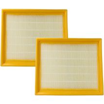 2x filtre compatible avec Lidl Parkside ppwd 30 A1 aspirateur - filtre hepa jaune / blanc - Vhbw