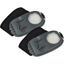 2x filtre compatible avec Philips série 9000 aspirateur, aspirateur de nettoyage - filtre hepa gris / noir / blanc - Vhbw