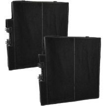 vhbw 2x Filtres à charbon actif compatible avec Junker JZ51DXA0X0, JD69BF60, JD69VD50 hotte aspirante