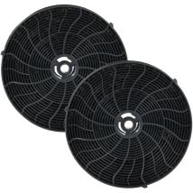 vhbw 2x Filtres à charbon actif compatible avec Whirlpool 208346204443 PRF0114, 208346204457 PRF01303, 208346204444 PRF0114 hotte aspirante