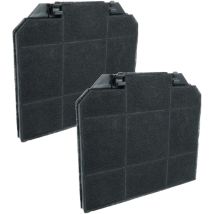 2x Filtres à charbon actif remplacement pour Europart 804390 pour hotte aspirante - 26,5 x 23,7 x 1,6 cm - Vhbw