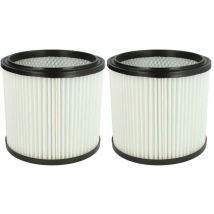 2x filtre plissé compatible avec Shop-Vac Super 615 S2, Super 760, Ultra 40 Blower aspirateur - blanc - Vhbw