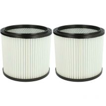 2x filtre plissé compatible avec Starmix NT10 aspirateur - blanc - Vhbw