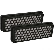 2x filtro compatibile con Samsung VCC7485V3K/XEO, VCC7485V3K/XEH, VCC7485V3K/BOL aspirapolvere - filtro HEPA/a pieghe piatte nero / bianco - Vhbw