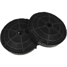 Vhbw - 2x filtro de carbón activado compatible con Elica 70CC evoque, 70CC dynamique, 70CC island dynamique campanas cocina - 17,2 cm