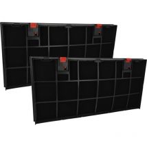 Vhbw - 2x filtro de carbón activado reemplaza Whirlpool 484000008580, 482000077568, 482000081288 para campanas cocina - 43 x 21,2 x 2,7 cm