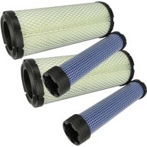 Vhbw - 2x outer filter, 2x inner filter compatible with Komatsu pc 35MR-3 3D88E-6, pc 35MR-5 3D88E-7, pc 30MR-5 3D88E-7 Construction Machine