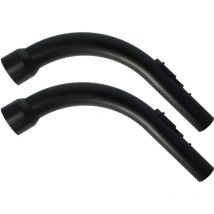 2x Poignée compatible avec Miele SFAC0, SFAF3, SFAE1, SFAE0, SFAC1 aspirateur - Manche de rechange, raccordement 35 mm, 34 cm de long - Vhbw