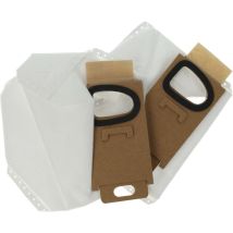 2x Sacs compatible avec Roborock H6, H7 aspirateur - microfibres non tissées, 10,7cm x 7,3cm blanc - Vhbw