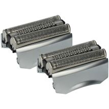 2x Têtes de rasoir de remplacement compatible avec Braun 5673, 5671, 5674, 5692, 5693, 5694, 5695 rasoir électrique - Couleur : argenté - Vhbw