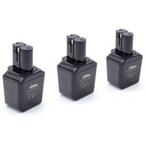 Vhbw - 3x Akku kompatibel mit Strapex STB-52, STB-60, STB-50 Werkzeug (3000 mAh, NiMH, 12 v)