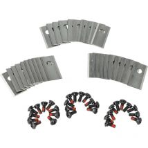 Vhbw - 30x Lames compatible avec Scheppach RoBoCut XL600, L500, XXL900 tondeuse - Lames de rechange, argenté, acier inoxydable