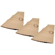 30x Sacs compatible avec Lorito Compacto 9, Compacto 6, GS20, Base 101 (200) aspirateur - papier, 95,5cm x 17cm couleur sable - Vhbw