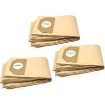 30x sacs compatible avec Parkside (Lidl) PNTS1400/B1, PNTS1500, pnts 30/4, pnts 30/5, pnts 30/6 s aspirateur - papier, marron - Vhbw