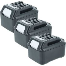 3x Batterie compatible avec Makita HP332D, HSS01D, HP332DSAJ, JR103D, HP332DZ, HP331DZ, HP331DZJ outil électrique (5000 mAh, Li-ion, 12 v) - Vhbw