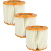 3x filtre à cartouche compatible avec Allaway C30, C40, A40, A50, A30, AW1700, AW2000, A60, CV1350, CV1750, M1000, CV1950, L25 - Filtre plissé - Vhbw