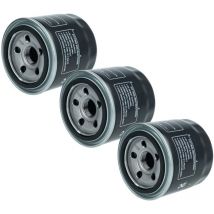 3x Filtre à huile compatible avec Kubota 15841-32430, 15841-32431, 30401-37580, 70000-15241 tracteurs moteurs de pelleteuse chargeuse compact - Vhbw