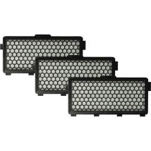 Vhbw - 3x filtre compatible avec Miele Complete C3, C2 Jubilee Powerline, C2 Tango Ecoline, C2 aspirateur - filtre hepa d'évacuation H11