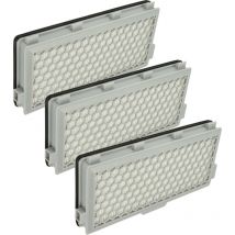 3x filtre compatible avec Miele Complete C3 Cat and Dog Powerline, C3 Powerline aspirateur - filtre hepa d'évacuation H13 - Vhbw