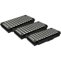 3x filtre compatible avec Siemens Z5.0 Parquet Specialist Compressor Tech. aspirateur - filtre hepa noir / blanc - Vhbw