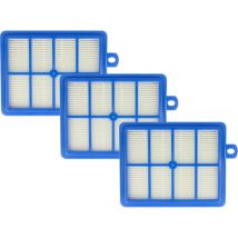 3x filtro compatibile con aeg Air Max aam 6135, 6136, 6137, 6138, 6139, 6132, 6133, 6134 aspirapolvere - Filtro aria di scarico, bianco / blu - Vhbw