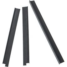 3x Languettes en caoutchouc compatible avec Vorwerk Kobold 150, 140 - Lot de lamelles de ramassage, noir - Vhbw