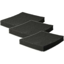 Vhbw - 3x Micro-filtre hygiénique compatible avec Samsung VCC4320S3B/XEO, VCC4320S3K/PIC aspirateur - Filtre à air noir / blanc, rectangulaire